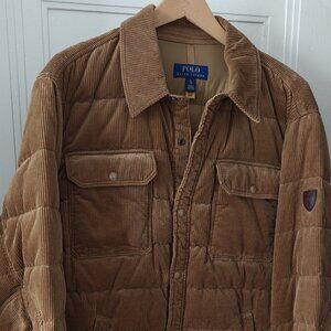 Polo by Ralph Lauren Men's Tan Puffer Jacket